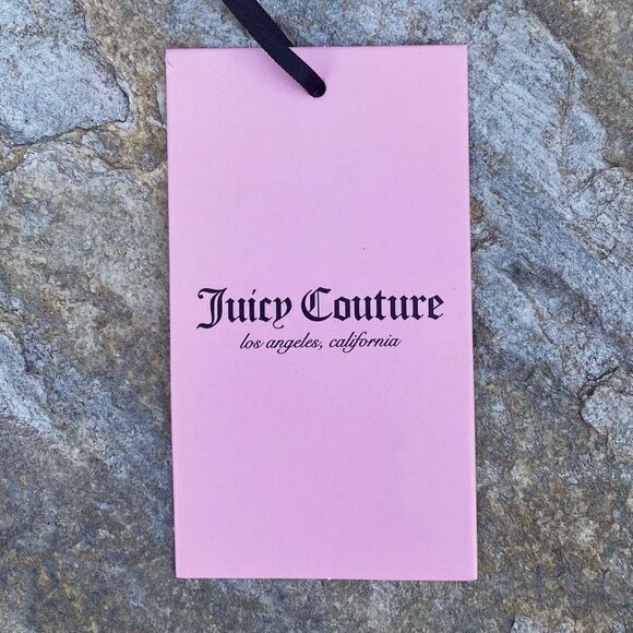 NWT New JUICY COUTURE POKERFACE DENIM & SILVER LOGO HEART BACKPACK - Picture 9 of 10